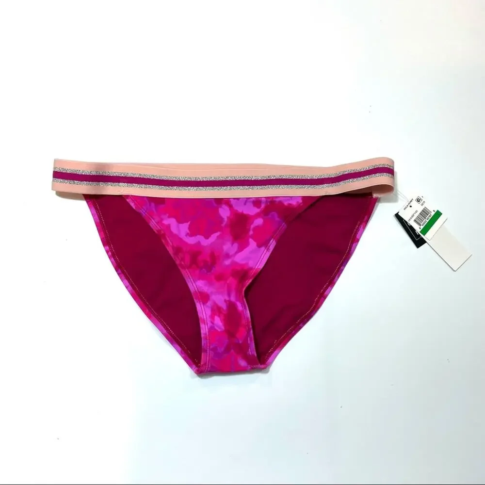 Hula Honey BERRY Pink TIE-DYE Bikini Swim Bottom